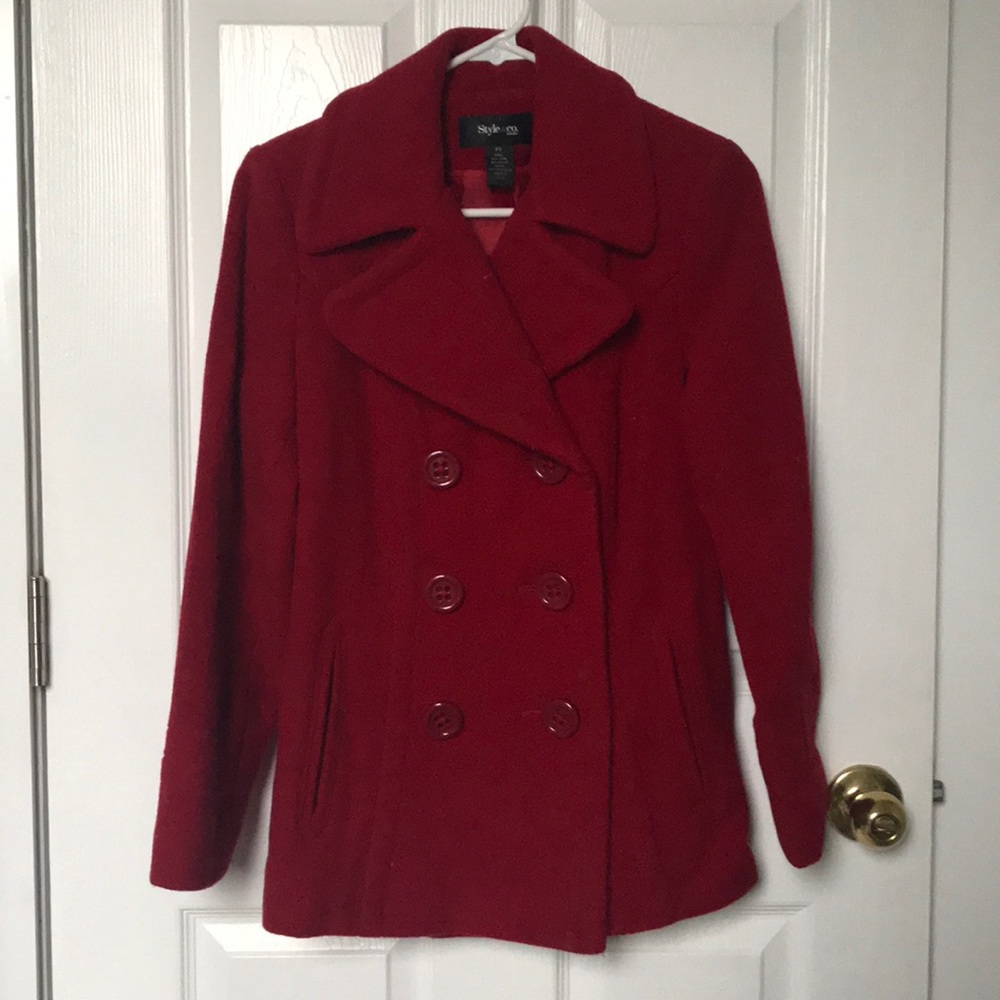 Red Peacoat